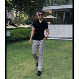 Шелковые летние тонкие быстросохнущие штаны, в американском стиле