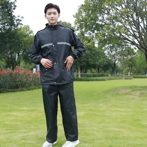 Дождевик, длинные водонепроницаемые штаны, раздельный светоотражающий электромобиль для велоспорта