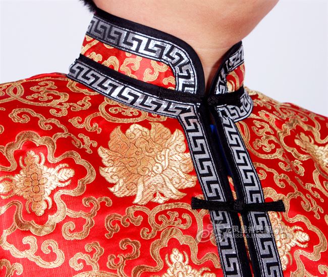 Trang phục nam Mông Cổ Một nửa tay áo Mông Cổ Trang phục dân tộc Áo choàng Mông trang phục dân tộc các nước