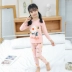 Beibeiyi Bộ Đồ Ngủ Bé Trai Và Bé Gái Bộ Cotton Nguyên Chất Trẻ Em Bộ Đồ Lót Cotton Xuân Thu Trẻ Em Hộ Gia Đình Quần Áo Phù hợp với trẻ em