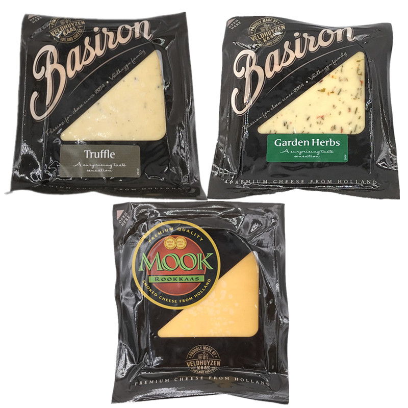 Dutch imported Beslon truffle smoked vanilla mustard pepper cheese cheese 200g children's adult cheese
