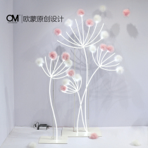 OM original Tanabata luminous Dandelion Mei Chen decorative clothing store high-end window floor-to-ceiling led light ornaments