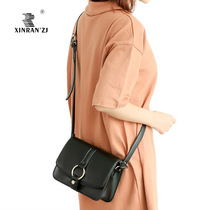 XINRAN  ZJ small square bag female student Han version Slanted Satchel Soft Leather Brief Fashion Teenage Girl Mini Packet Girl