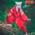 Trang phục Inuyasha COS, kimono, đồng phục samurai, cosplay Platycodon, bộ tóc giả đầy đủ, vũ khí, kiếm, quần áo, thiết bị ngoại vi anime