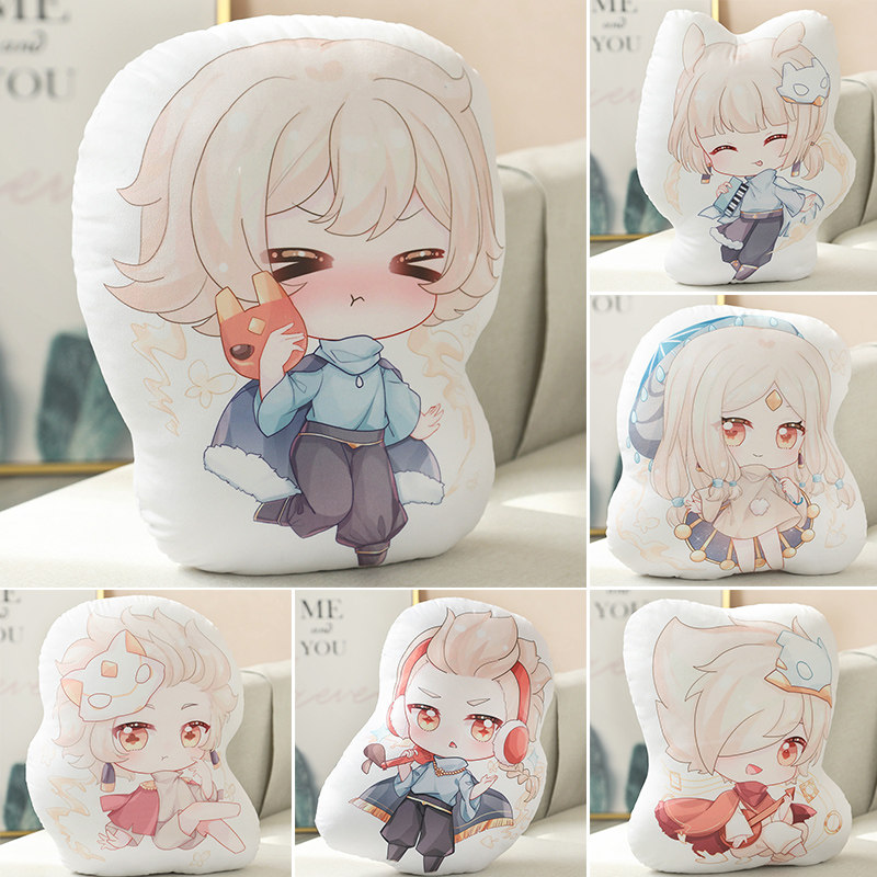 Original sky light encounter pillow cushion Q version princess head keel white bird rain mother game surrounding two-dimensional gift female
