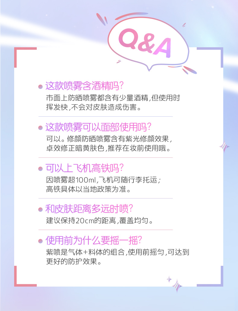 日本进口 naris 高倍防晒喷雾 125ml*2瓶 SPF50+ 图10