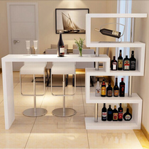 Household bar table Rotary bar table Wall wine cabinet Corner simple modern small bar Living room dining room partition cabinet