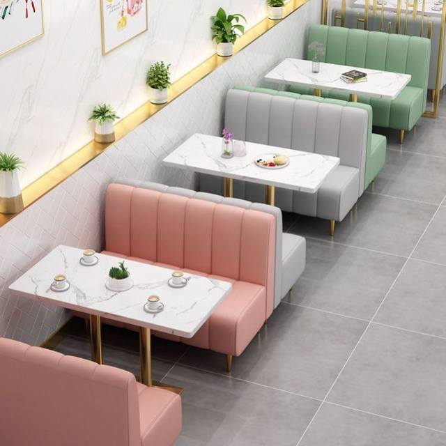 ຮ້ານອາຫານ deck ຕາຕະລາງ sofa ແລະເກົ້າອີ້ປະສົມປະສານຮ້ານຊານົມອາຫານວ່າງຄາເຟ sofa deck ຕາຕະລາງຮ້ານ dessert ສົດແລະເກົ້າອີ້