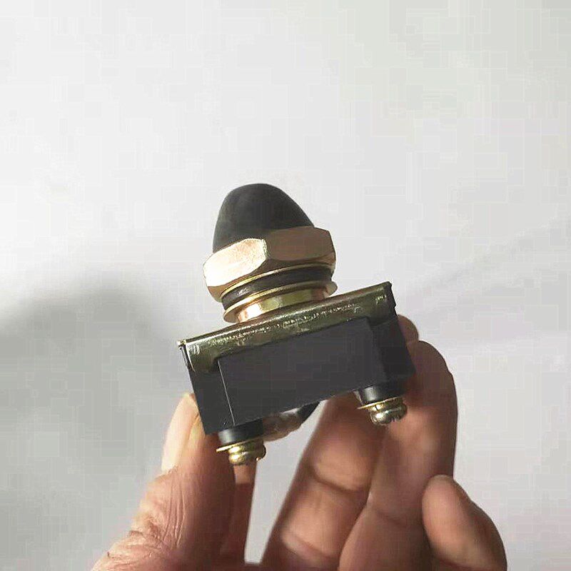 Start the trumpet button to reset the car starts off switch line with pure copper modified manual button trumpet switch