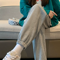 [Брюки с фонаря] светло -серые (ткань отработки, живот не падает с файла)