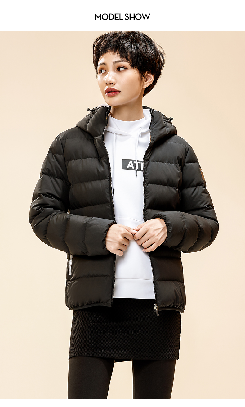 Anta down jacket nữ 2019 mùa đông mới dày ấm áp thể thao áo cà tím chống gió áo khoác 16847948 - Thể thao xuống áo khoác áo khoác lông vũ