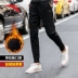 Quần thể thao Anta cộng với quần nhung nam dày 2018 thu đông mới chân nhỏ chân dài quần dài Quần lọt khe nam quần chạy bộ nam 2 lớp Quần thể thao