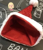 Рождественская красная бархатная шапка для детей и взрослых, увеличенная толщина, семейный стиль