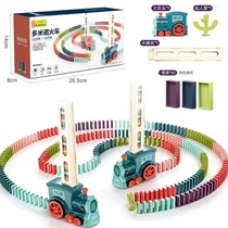 Launch childrens electric 3-6 building block educational automatic fun domino toy train