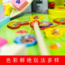 Baby children around the beads early education puzzle force development toys Boy girl baby 0 beaded blocks made of 1-2-3 years old and a half