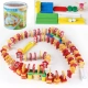 Qiaozhimu Domino hai mặt nhân vật Trung Quốc xây dựng kiến ​​thức kỹ thuật số khối đồ chơi 3-6 tuổi câu đố đồ chơi trẻ em domino cửa hàng đồ chơi trẻ em gần đây