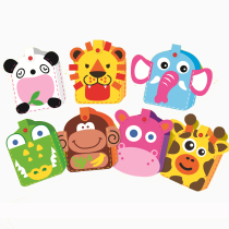 Children unwoven cartoon Animals Bag Kindergarten Diy Paste Material Bag Handsewn Non-woven Fabric Backpack