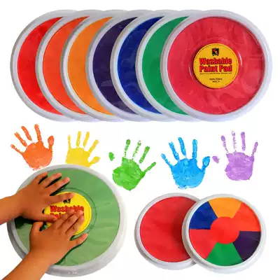 Kindergarten children's large plate finger painting ink can be washed painting paint Palm rubbing graffiti painting printing table