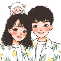 Hand-painted Avatar custom Q version cartoon avatar comic design anime couple family portrait painting wedding gift