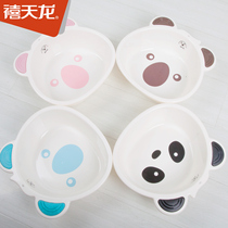 Juvenilong plastic small washbasin small medium cartoon home baby baby cute washbasin feminine parts for students