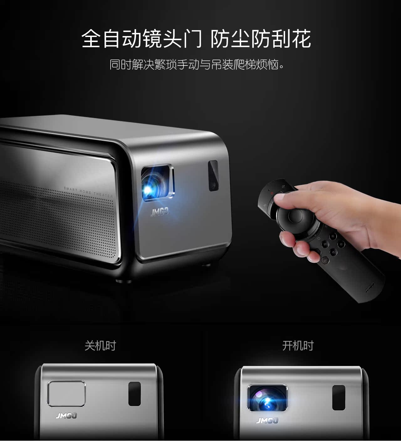 Máy chiếu Nut J6S wifi không dây HD 1080P thông minh rạp hát tại nhà micro 3D không có màn hình TV nhỏ giáo dục sớm