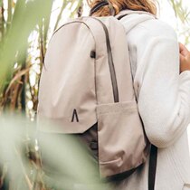 American Boundary Rennen Recycled Mens Daily Casual Waterproof Double Shoulder Backpack Straight Mail