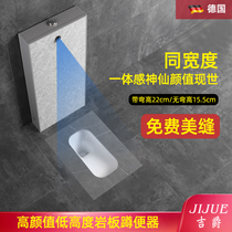 Ultrathin rock plate squatting pan automatic inductive water tank whole suit of toilet toilet toilet squatting pit ceramic squat toilet