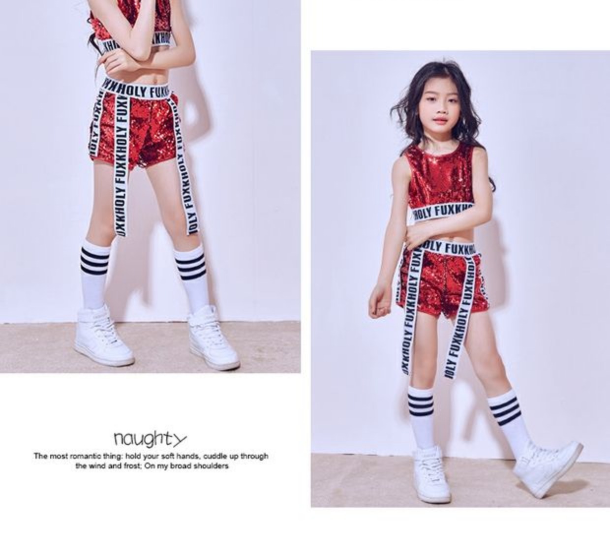Trang phục khiêu vũ jazz trẻ em mới hip-hop sequin biểu diễn điệu nhảy đường phố Quần áo nữ jazz hiện đại trang phục khiêu vũ phù hợp đồng phục cảnh sát trẻ em