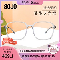 aojo eyeglass frame fashion frame refreshing transparent shape large frame frame female can be equipped with myopia AJ105FF260