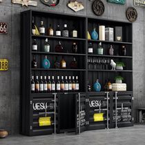 Промышленный ветряный контейнер Показать шкаф винный шкаф Red Wine Shelve Retro Container