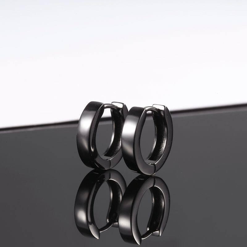 Men's sterling silver earrings 2021 new trendy ear buckle women's cool handsome ear ring single fashion ear needle neutral ear ornaments