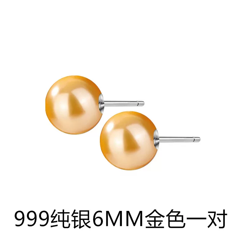 Серебряные серьги из жемчуга 999 пробы