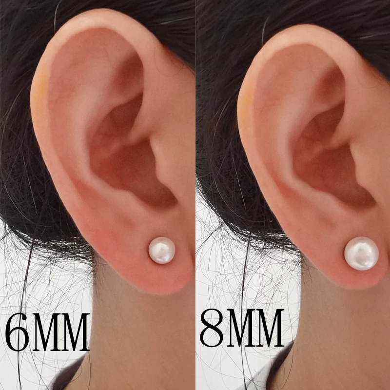 Magnetic earrings from pearl, ear clips, painless ears stickers, no pierced ears
