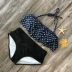 2019 mới châu Âu và Mỹ in bikini eo cao nhiều màu áo tắm bikini nữ xù áo tắm kích thước lớn - Bikinis đồ bơi kín Bikinis