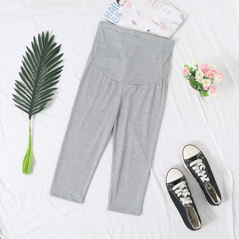 Maternity Leggings Spring & Fall Thin Summer Outer Wear Maternity Wear Spring New Summer Rainbow Splicing Belly Support Pants