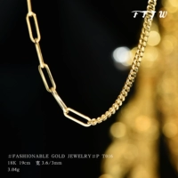 T016 INS WIND ~ 18K GOLD BRACETET AB BRACETE CUBA ЦЕПИ СПАРТАНА ЦЕПИ AU750 Толстый браслет Demperament P
