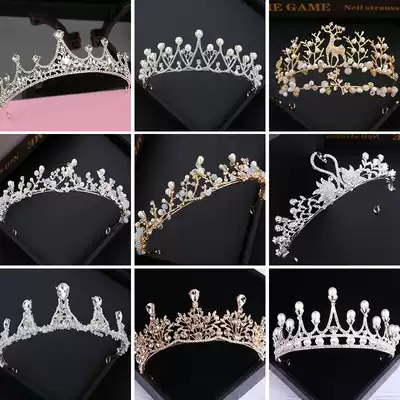 Bride headdress wedding crown wedding dress Super fairy princess birthday shooting accessories photo studio accessories wedding hair accessories