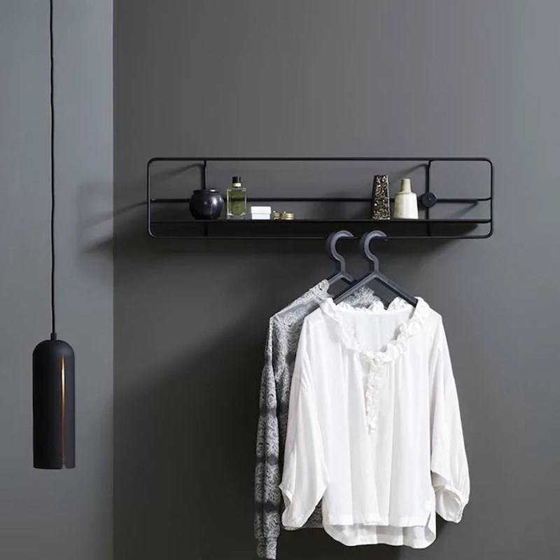 Marubeni Nordic Pole minimis Ins creative home wall Iron art shelf wall-mounted shelf to contain the show shelf
