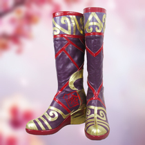 Q4 Red Lotus princess red practice cosplay shoes customized