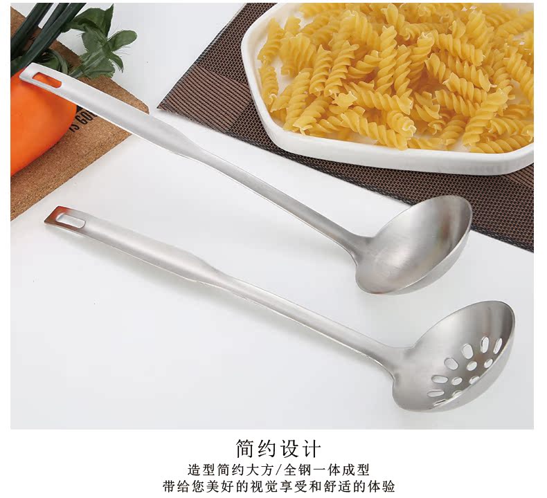 Lẩu inox 304 muỗng súp muỗng thìa muỗng dầu vỏ dầu rò rỉ nhà bếp cung cấp dụng cụ nhà bếp nồi