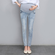 海灿 孕妇牛仔裤春秋款孕妇短裤