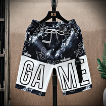 Frock shorts mens boomer 2022 new summer slim outside wearing trendy loose casual sports 50% pants