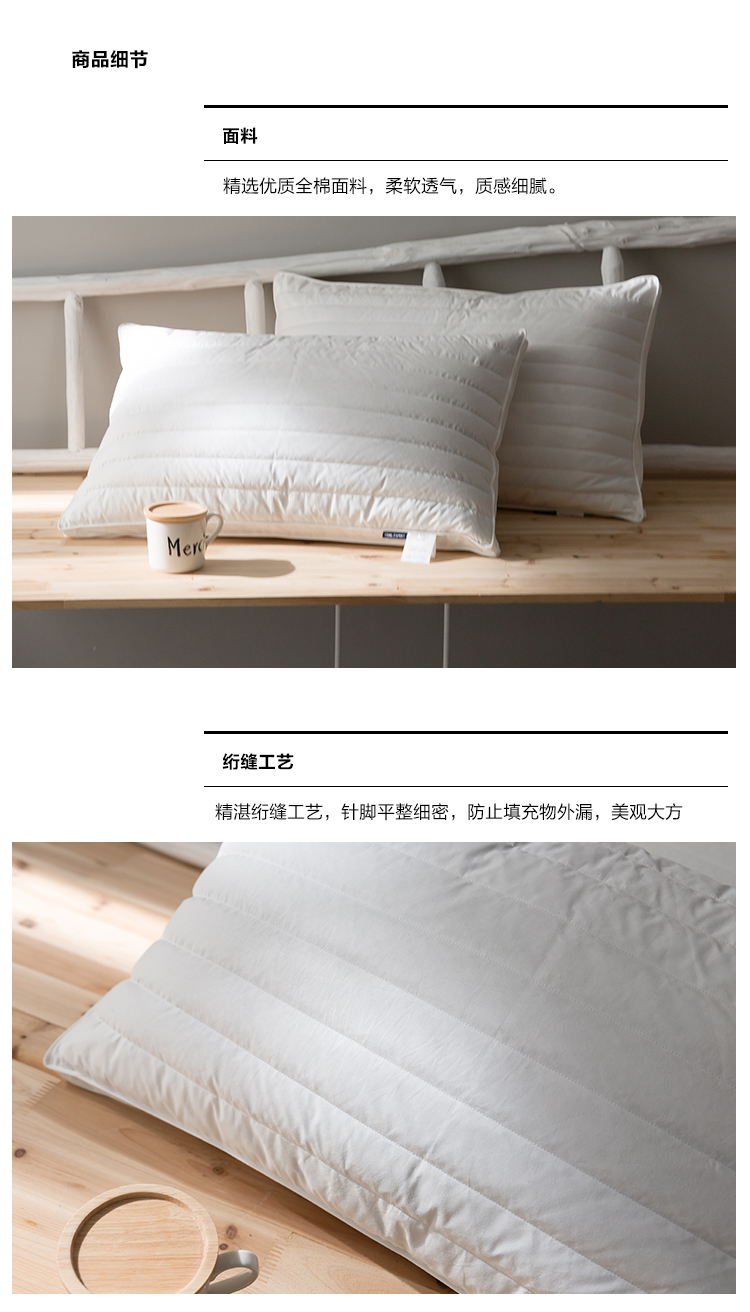 Gối kiều mạch cao ba tầng Gối bảo vệ cổ sinh thái Ngủ gối Khách sạn năm sao Gối ngủ thoải mái gối ôm cho bé