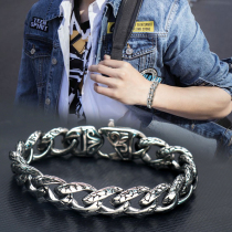 European And European Bully Retro Bracelet Mens Titanium Steel Bracelet Personality Tide Male Bracelet Student Ornaments Accessories Accessories Jewelry Gifts