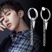 Han Edition Trend Street Hip Hop Stream Suearrings For Men Long Pants Without Ear Clip False Ear Spikes and Mens Accessories