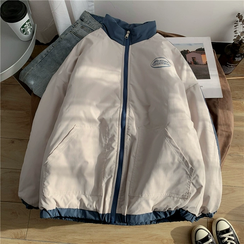 Демисезонная трендовая брендовая куртка, пуховик, в корейском стиле, подходит для подростков, увеличенная толщина