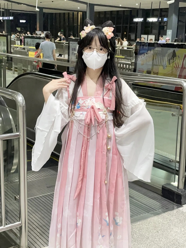 Han Dynasty Tang-Made Han Element Suit Spring, Summer and Autumn 2024 New Retro Pink Dress Super Fairy Long Skirt Complete Set