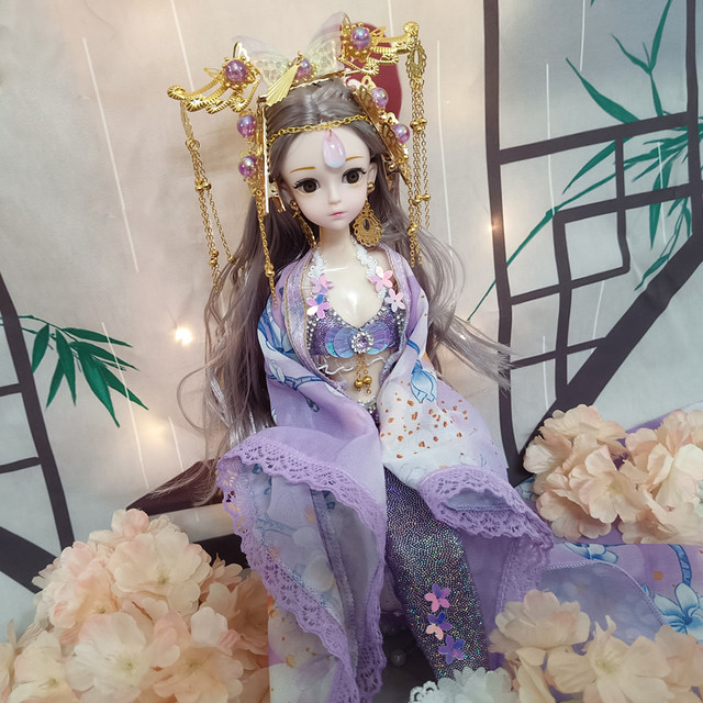 ແບບບູຮານ mermaid 30cm ແບບຈີນ Hanfu doll ຝັນ fairy handmade doll ສາວນ້ອຍ toy ກ່ອງຂອງຂວັນ