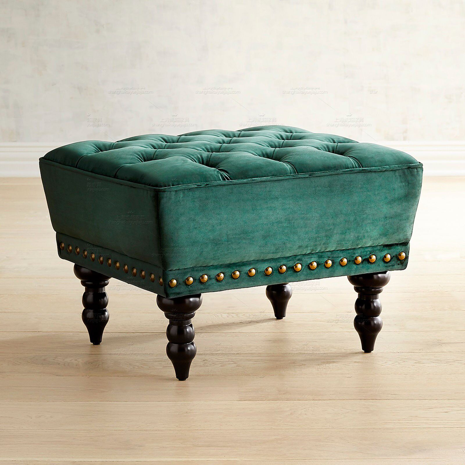 American creative test for shoes stool small footstool living-room sofa footrest and cap room stool ink green test bench short pier
