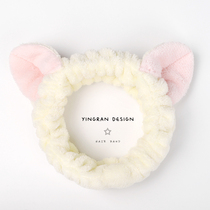 Wash hair band Net red headwear hair cover mask simple super fairy Korean headband makeup